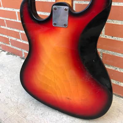 Teisco/Silvertone/Sakai "Tacoma" Electric Bass 57H01490L 1970-1971 Sunburst *FREE SHIPPING* image 12