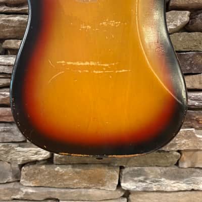 Fender Precision Bass 1966 - Sunburst w/ Non-Original Chipboard Case image 10