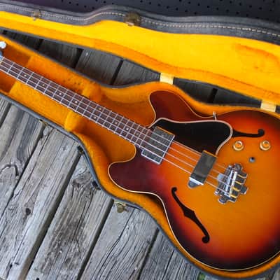Gibson EB2 4 String Bass Guitar 1967 - Sunburst image 14