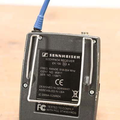 Sennheiser EK 100 G2 Bodypack Wireless Receiver - A Range: 518-554 MHz CG01T4B image 7