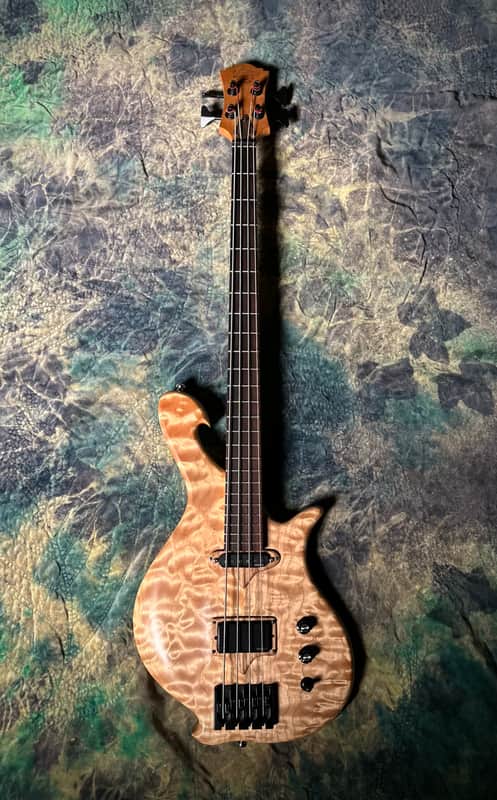 Birdsong "Sadhana" 4-String (Short Scale) 2011 - Quilted Maple image 1
