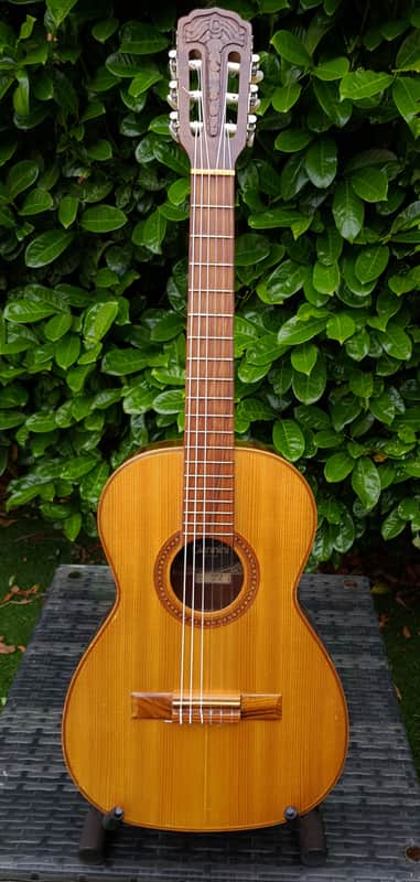 Giannini AWN 6 3/4 Classical Guitar 1980 - Natural / Figured Imbuia image 1