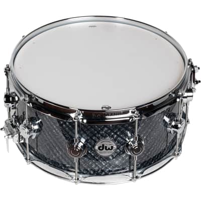 Drum Workshop Collectors Series 6.5x14 Snare Drum - Grey Crystal image 3