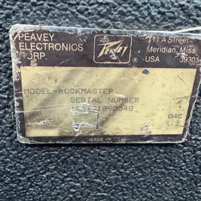 Peavey Rock Master Vintage Tube Series 120-Watt Guitar Head 1980s - Black image 5