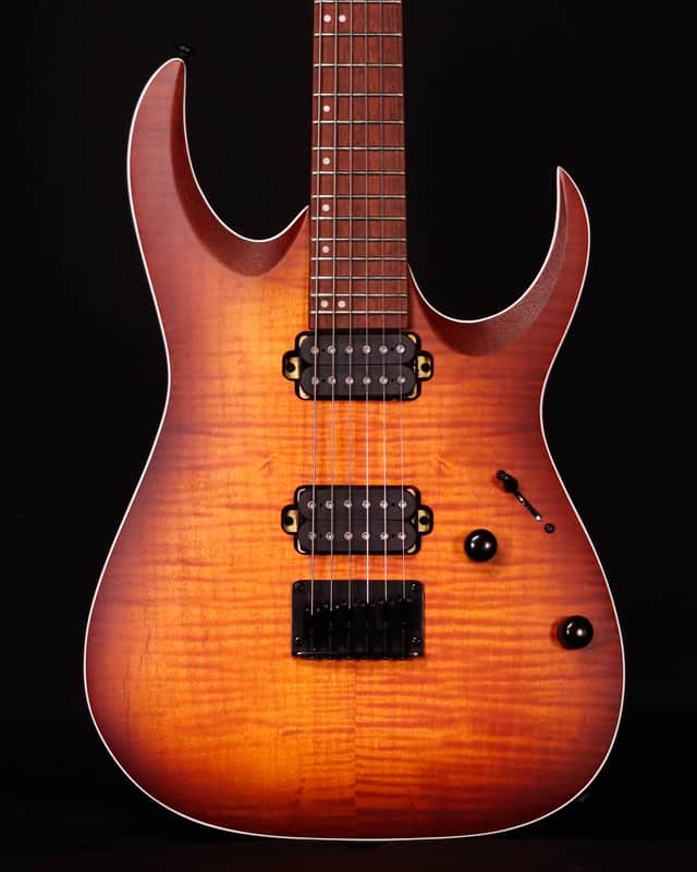 Ibanez RGA42FM Flame Maple Top Electric, Dragon Eye Flat image 1