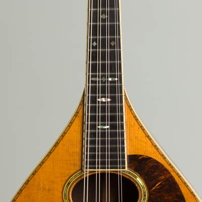 C. F. Martin Style C Flat Back Mandolin (1932), ser. #15376, black hard shell case. image 8