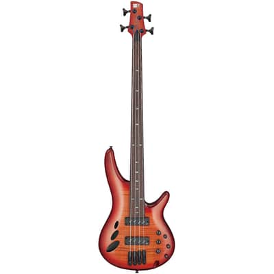 Used Ibanez SRD900FBTL SR Bass Workshop Bass - Fretless - Brown Topaz Burst image 2