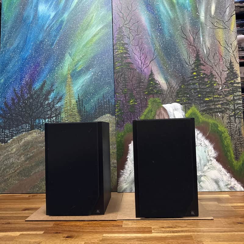 Acoustic Research 218V Bookshelf Black Speakers 150 Watts 8 Ohms Audiophile