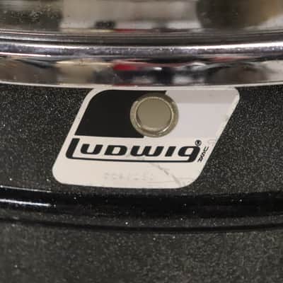 Ludwig LM404 Acrolite 5x14" Snare Drum Black Galaxy Vintage 1980's #2 image 2