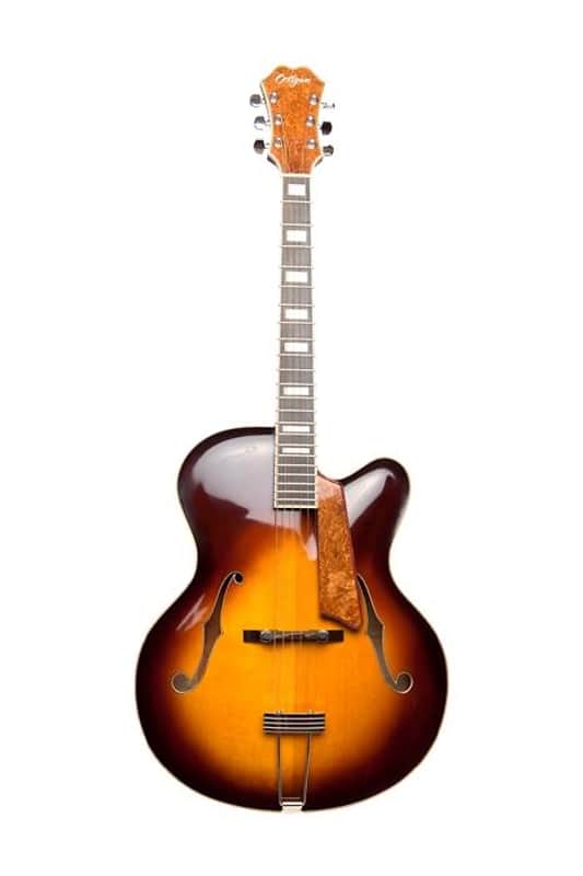 Octigan 17 inch jazz guitar 2010 Tobacco Burst image 1