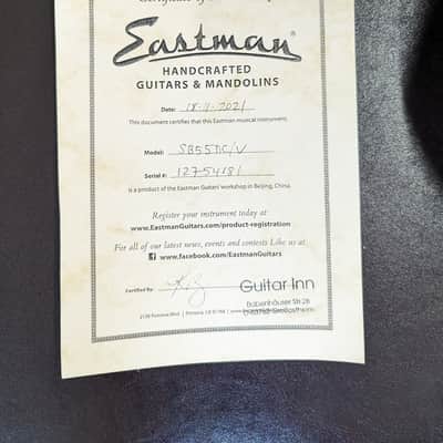Eastman SB55/v DC Antique Varnish image 15