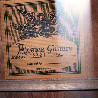 1974 Alvarez Model 5021 12 String Acoustic Guitar, Solid Spruce, Mahogany, MIJ, Light Strings image 4