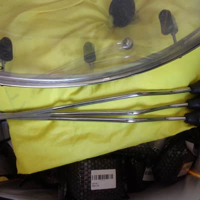 Crush Clear Acrylic Seamless 16" dia x 14" Floor Tom Drum with 3 x Legs Lot image 6