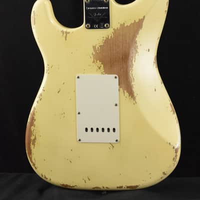 Fender Custom Shop '69 Stratocaster Heavy Relic - Aged Vintage White image 7