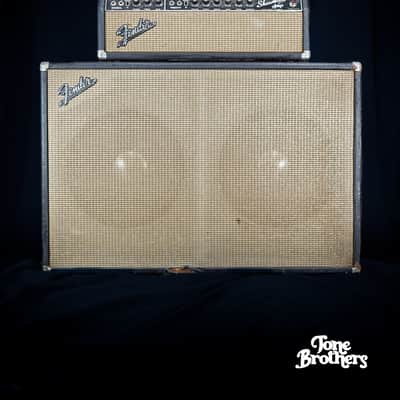 1-Owner, All Original! 1965 Fender Showman (with rare 2x15 JBL Cab!) image 4