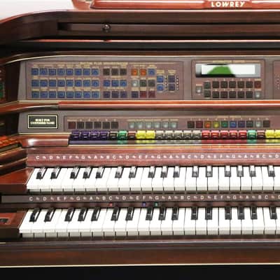 1999 Lowrey 510D Majesty Deluxe Home Organ Keyboard LX510 510 D MIDI Synthesizer Synth w/ Bench & Accessories image 5
