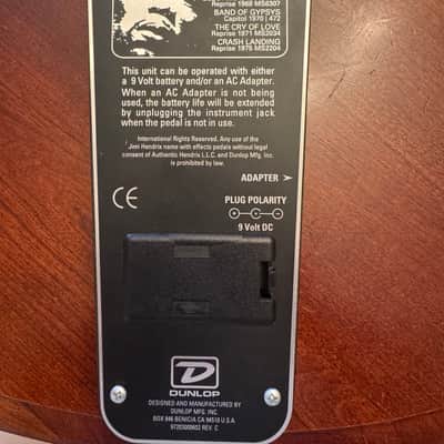 Dunlop JH-1 Jimi Hendrix Signature Wah 1990 - 2005 - Black image 3