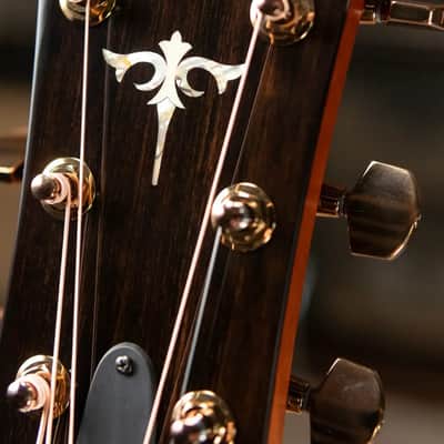 Taylor Custom Shop 2024 Grand Concert 12-Fret Acoustic/Electric - Black Top Mahogany/Mahogany with Hardshell Case image 12