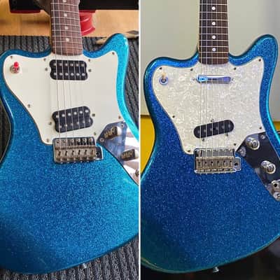 Squier Vista Super-Sonic Texas Special Tele pickups Blue Sparkle image 2