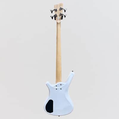 Warwick RockBass Corvette Basic 4 String Active Electric Bass Guitar - White image 9
