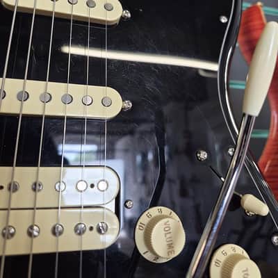 Fender American Performer Stratocaster HSS 2023 Gloss Black Electric Guitar image 5