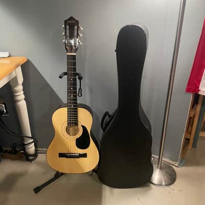 Austin Acoustic Travel Guitar Mid-90s - Natural / with Hard Carry Case image 1