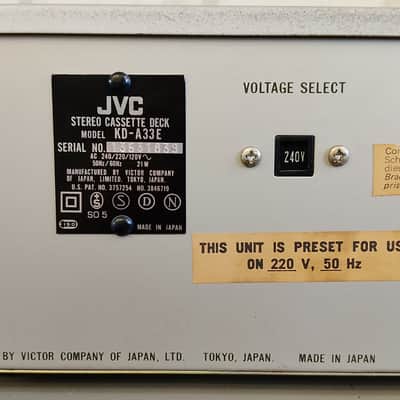 JVC A-X1 Integrated Amplifier, JVC KD-A33 Stereo Cassette Deck image 2