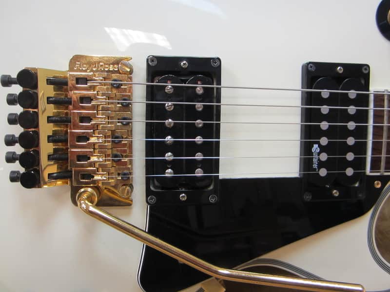 Burny Les Paul Custom RLC-85S Ivory w/ Sustainer Floyd Rose | Reverb