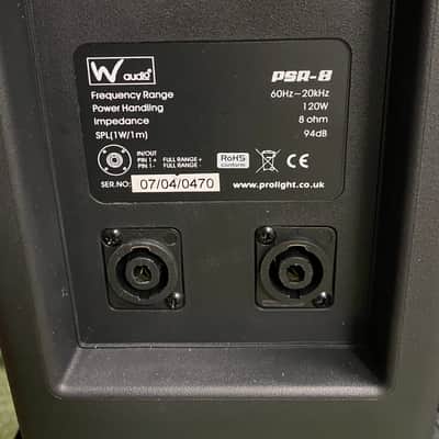 W Audio PSR8 passive portable speakers (pair) image 2
