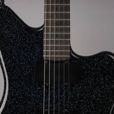 Warmoth Custom Jazzmaster - Black Holo Flake w/SKB HSC image 4