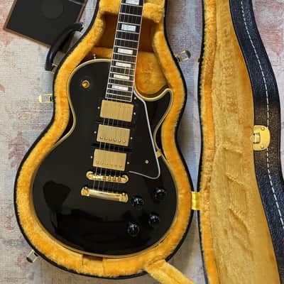 2021 Gibson Demo Shop 1957 Historic Reissue r7 Les Paul Custom - 3 Pickup Black Beauty - Ebony VOS image 2