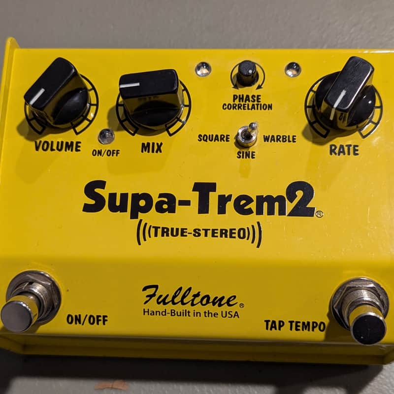 2010s Fulltone Supa Trem 2 Yellow