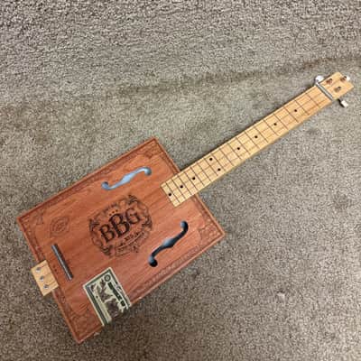Cigar Box Fretless Electric Guitar image 1