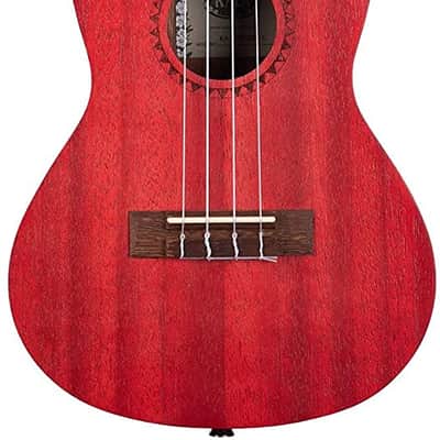 Kala MRT-RED-C Modern Meranti Concert Ukulele - Adobe Red image 1