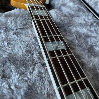 Fender Fender American Ultra Jazz Bass V RW MBST 2022 - Mochaburst image 8