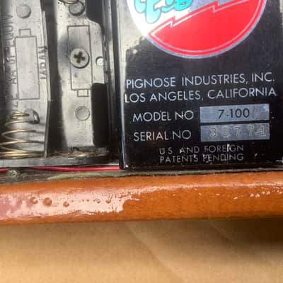 Pignose 7-100 Amp Vintage USA made 70’s / portable batteries / Frank  Zappa Jeff Beck image 14