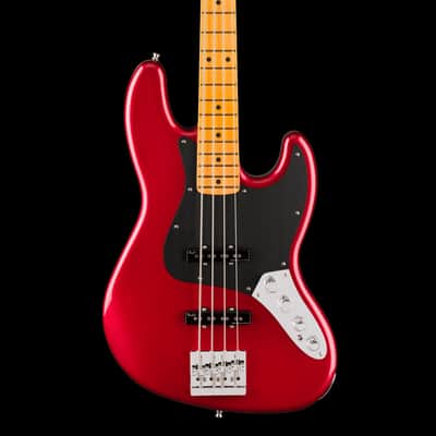 Fender American Ultra II Jazz Bass Maple Fingerboard Sinister Red With Case - Serial # US24011161 - Demo image 1