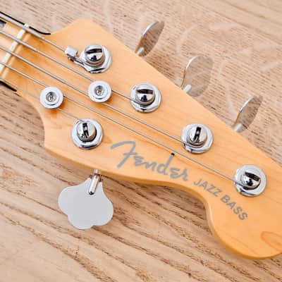 2017 Fender American Elite Jazz Bass V 5 String Near Mint Champagne w/ Case & Tags image 4