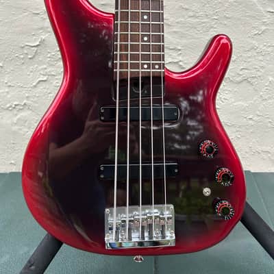 DR Heartfield 5 string bass guitar - Black red burst image 1