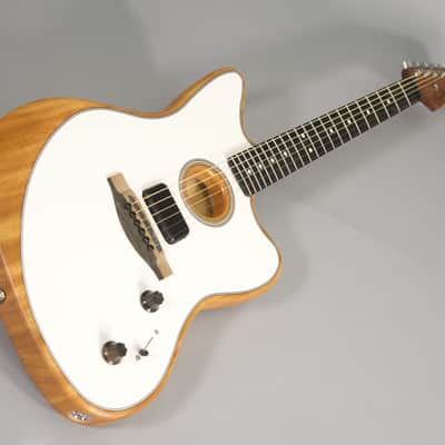 FENDER AMERICAN ACOUSTASONIC JAZZMASTER ARCTIC WHITE image 4