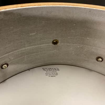 Gorgeous Gretsch Dixieland 14x5.5" 6-Lug Snare Drum with Round Badge 1958 - 1971 - White Marine Pearl image 22