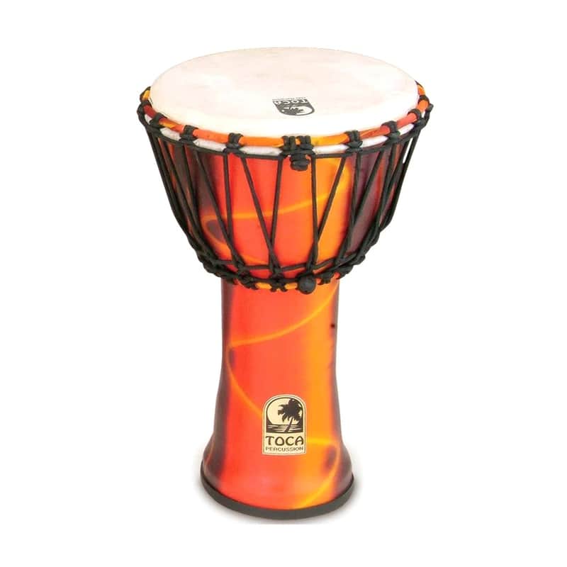 Toca SFDJ-9F Freestyle Rope Tuned 9-Inch Djembe, Fiesta Finish image 1