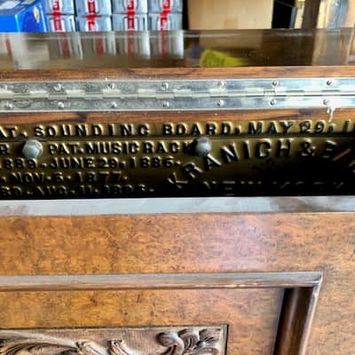 Kranich & Bach April 11 1896 Upright Piano 1896 Brown image 9