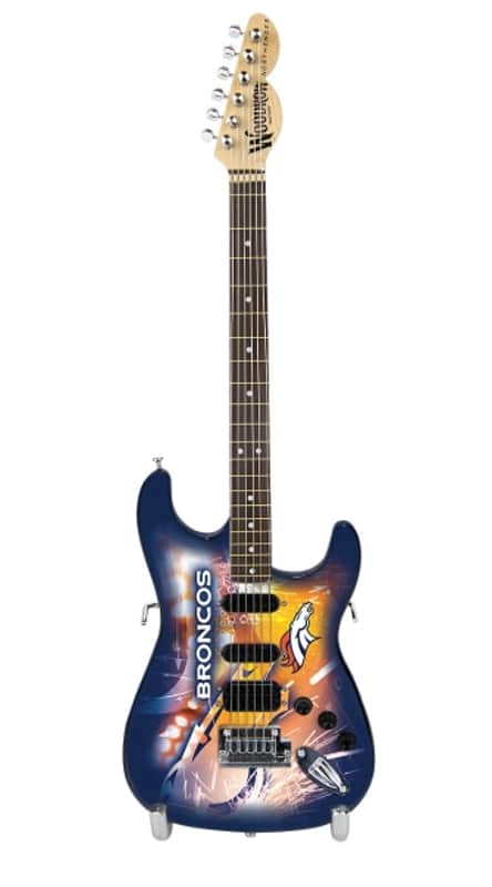 Woodrow Denver Broncos 10" Collectible Mini Guitar image 1