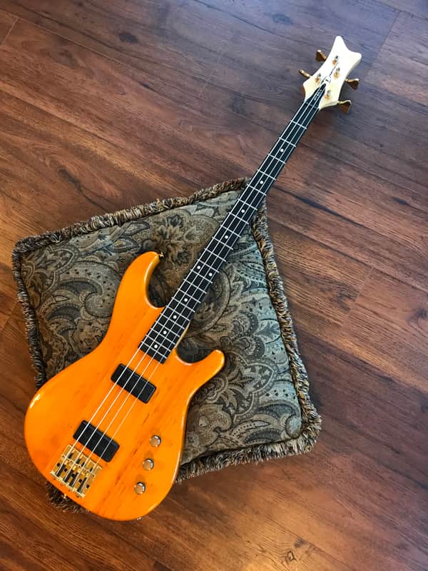 Dean Jeff Berlin Signature European Custom Natural Amber and Ebony Bartolini image 1