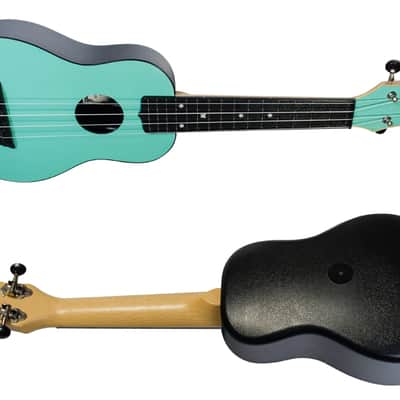 Flight TUS35 Light Blue Travel Soprano Ukulele New - plastic and a laminate linden top image 6