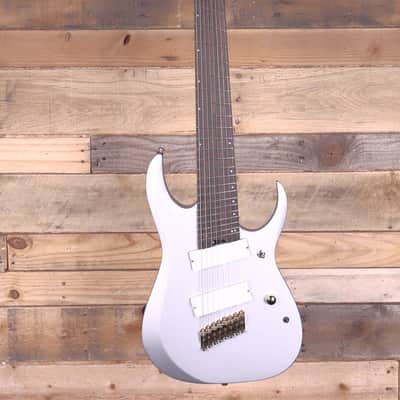 Ibanez RGD Axe Design Lab Multi-Scale RGDMS8 8-String Electric Guitar  Classic Silver Matte image 4