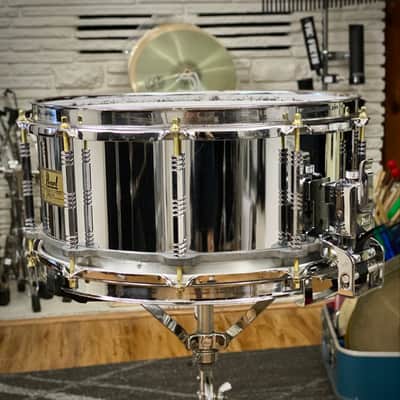 Pearl 5x14 Free Floating Steel Snare Drum – 1st Gen 1980s image 3