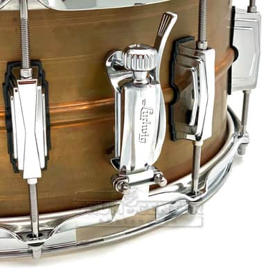 Ludwig LC663 Copper Phonic Snare Drum 14x6.5 Raw image 2