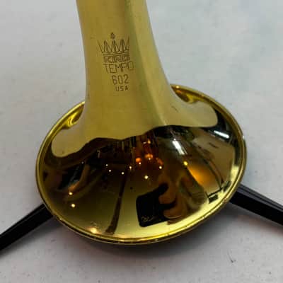 Vintage King Tempo 602 Bb Cornet c.1968 w/ Original Case, Benge 7C Mouthpiece – USA Made image 15